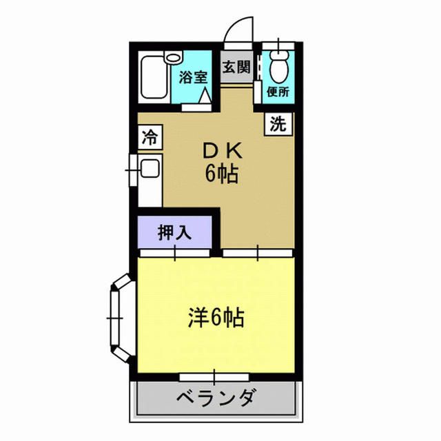 八千代市萱田のアパートの間取り