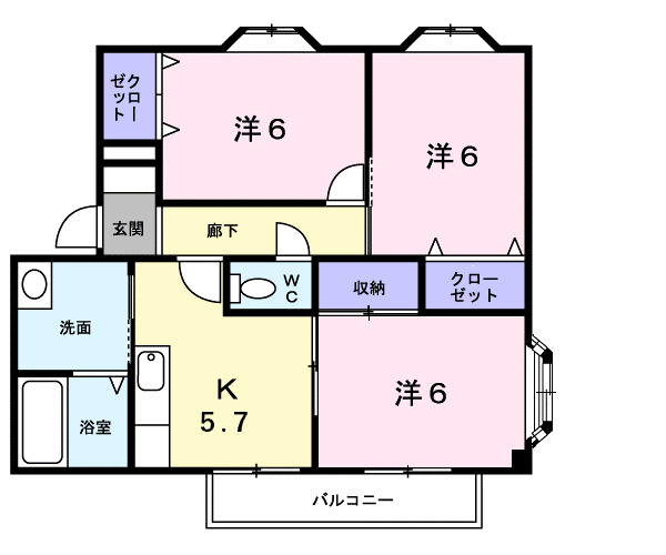 ユ ミ Ａの間取り