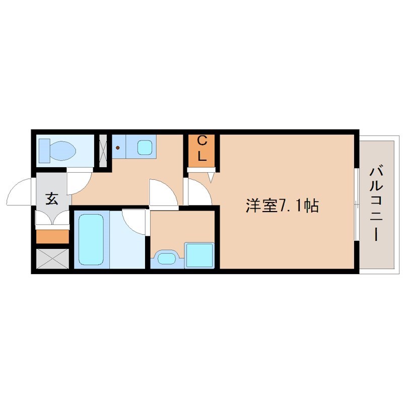 ソレイユ出屋敷の間取り