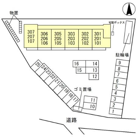 【富山市堀川町のアパートのその他】