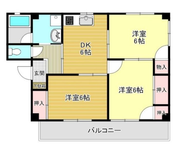 秋山ビルの間取り