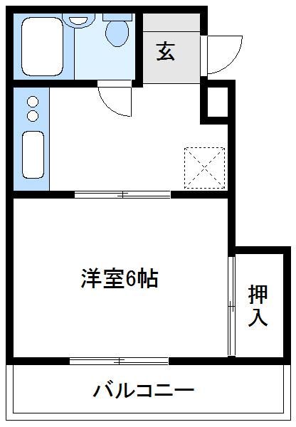 厚木市岡田のマンションの間取り