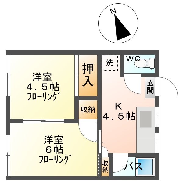 五反田ハイツの間取り