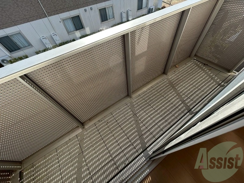 バルコニー　バルコニーからの眺めはこんな感じです。