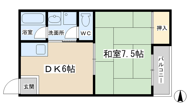 レジデンス山本IIの間取り写真