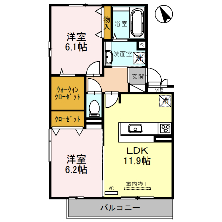 Merci大将軍IIの間取り