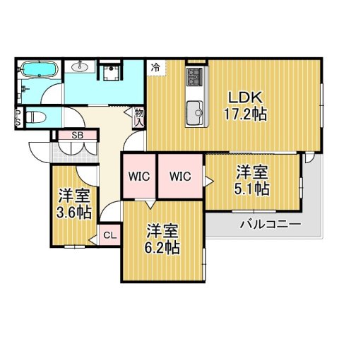 GreenPalace樋之池の間取り写真