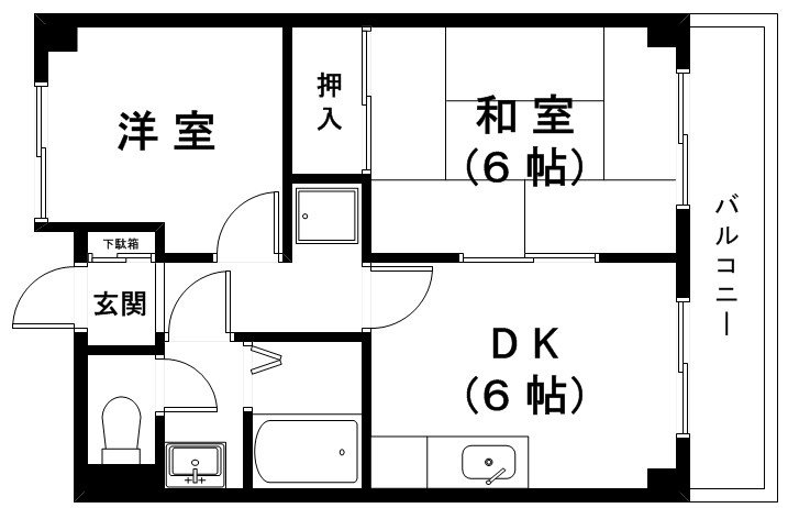 ＪＲ東海道本線 安土駅 徒歩8分 3階建 築28年の間取り写真