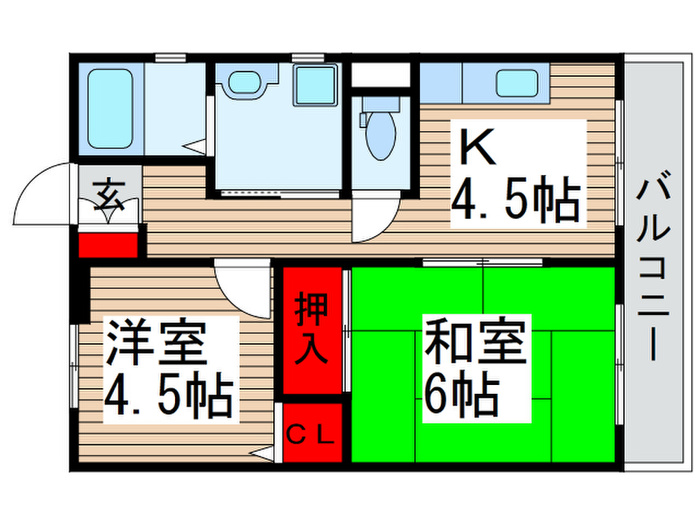 ラフィ-ヌ松ヶ丘の間取り写真
