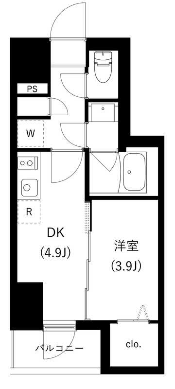 東京メトロ南北線 駒込駅 徒歩6分 12階建 築3年の間取り写真