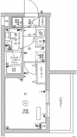 ＪＲ山手線 品川駅 徒歩10分 5階建 築14年の間取り写真