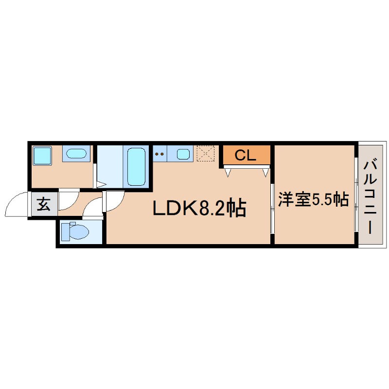 阪神本線 出屋敷駅 徒歩8分 3階建 築15年の間取り写真