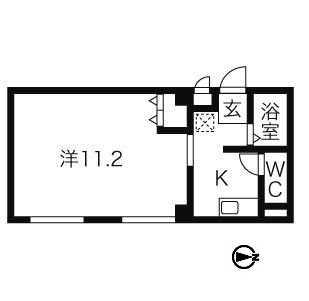 名古屋市昭和区広路町のマンションの間取り