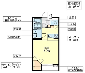 レオパレスシャトレー荒谷2_間取り_0