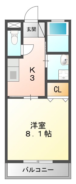 インターネットハウス江島の間取り