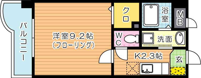 北九州市八幡西区竹末のマンションの間取り