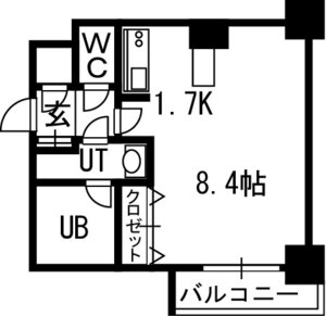 クレジデンス札幌・南４条の間取り