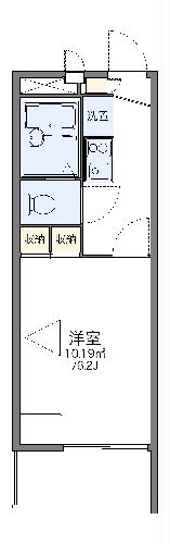 レオパレス河原城の間取り