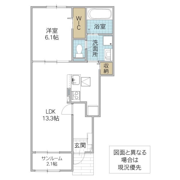 ニューポート内原の間取り