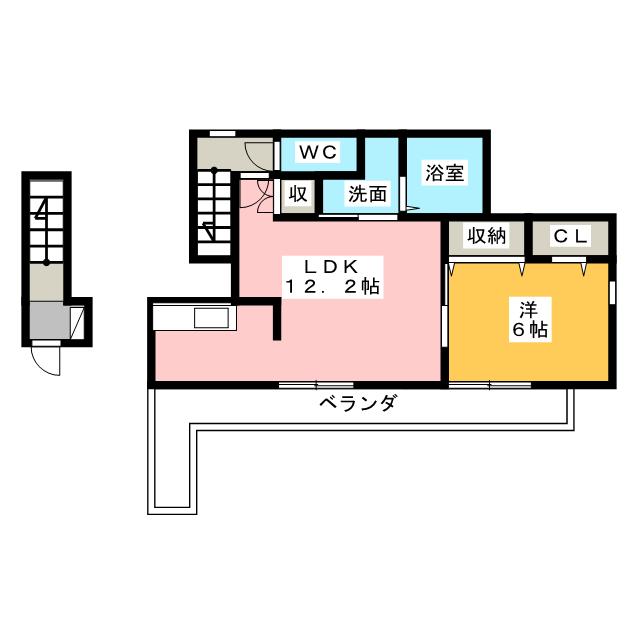 メゾン　ラクレの間取り