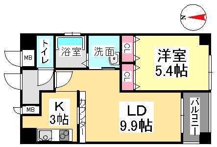 クレストシティ中井町の間取り