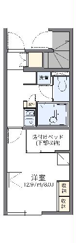 レオパレスクレインコート平田の間取り