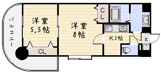 プリンセス香春口の間取り