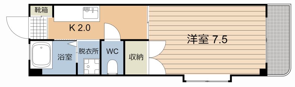 森マンションの間取り