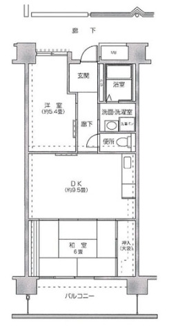 コーシャハイツ港の間取り