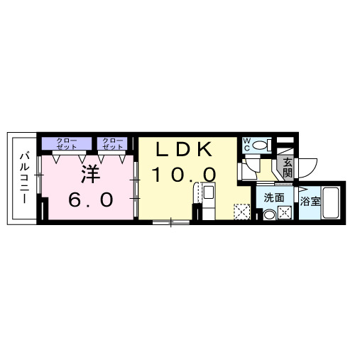 ハーベス　アイの間取り