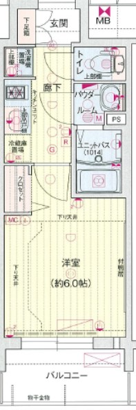 プレサンスＳＡＫＡＥフロントの間取り