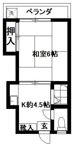 文京区大塚のアパートの間取り