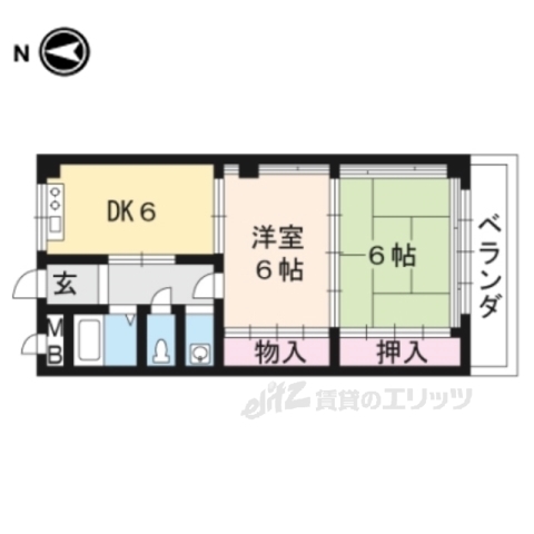 第一深尾マンションの間取り