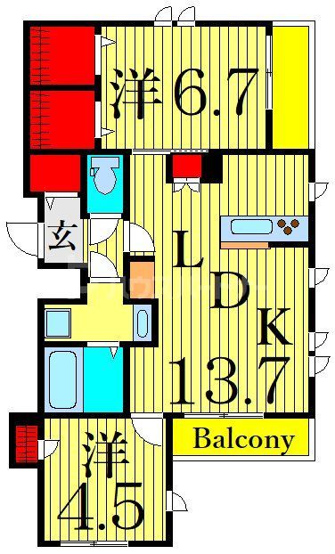 葛飾区青戸のマンションの間取り