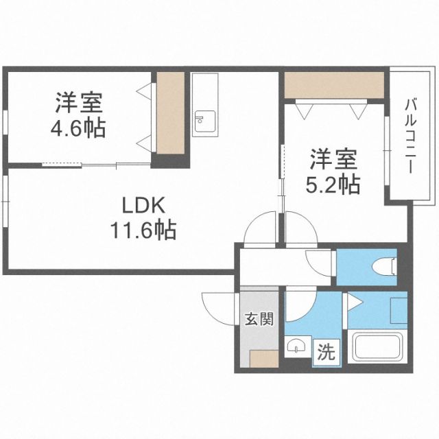 アドバンス新宮の間取り