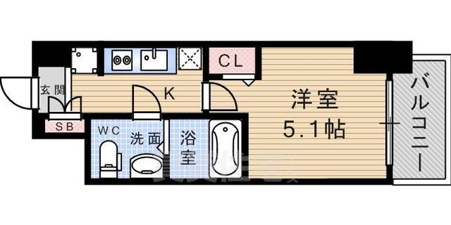 アリビオ立花2の間取り