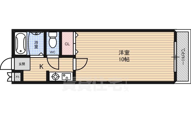 堺市堺区浅香山町のマンションの間取り