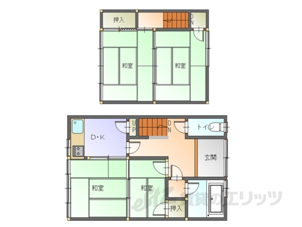 平方アパートの間取り