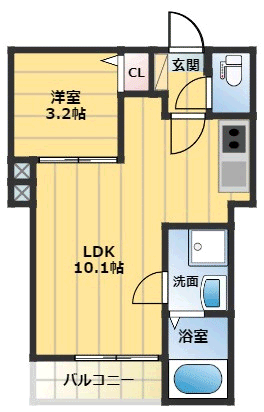 Ｌａ　Ｍａｉｓｏｎ和白東の間取り