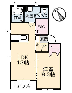 シャーメゾンオルセ　I棟の間取り