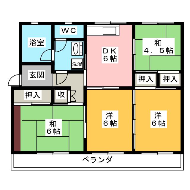 【ファミール安井の間取り】