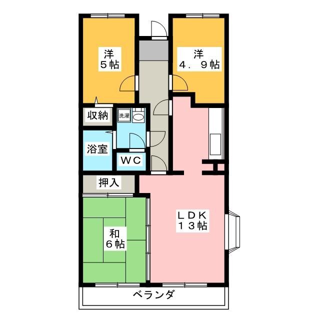 シャルム春日部の間取り