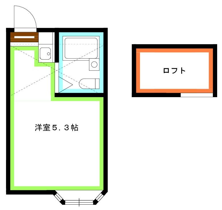 【練馬区関町東のアパートの間取り】