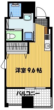 長崎市元船町のマンションの間取り