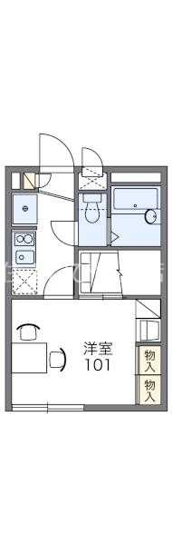 【レオパレススカイコートIIIの間取り】