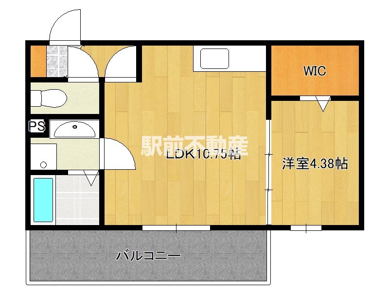 筑紫野市大字永岡のアパートの間取り