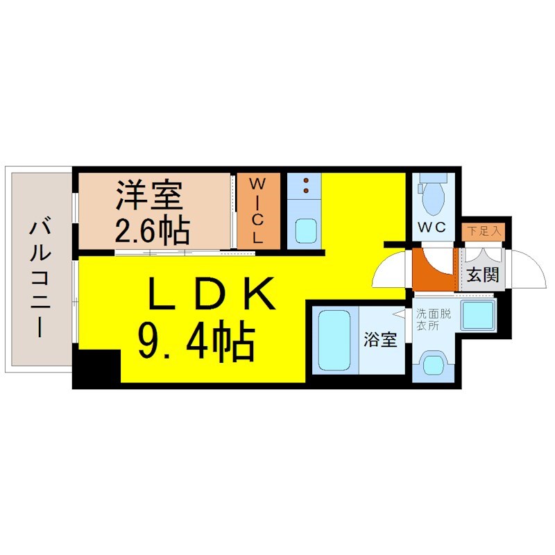 名古屋市中区千代田のマンションの間取り