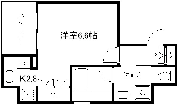 京都市下京区神明町のマンションの間取り