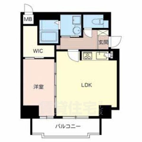 堺市堺区新町のマンションの間取り