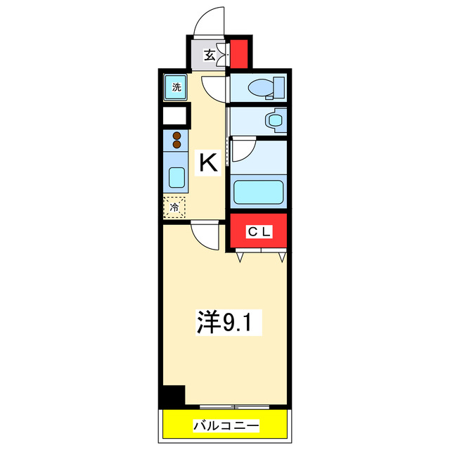 グレイスハイツ東中通の間取り